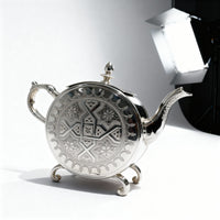 Barad Amira – Théière Artisanale Noble en Argent Gravé