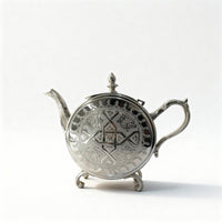 Barad Amira – Théière Artisanale Noble en Argent Gravé