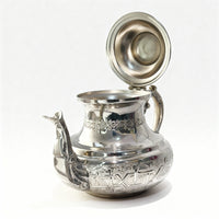 Barad Sultana – Théière Artisanale Royale en Argent Gravé